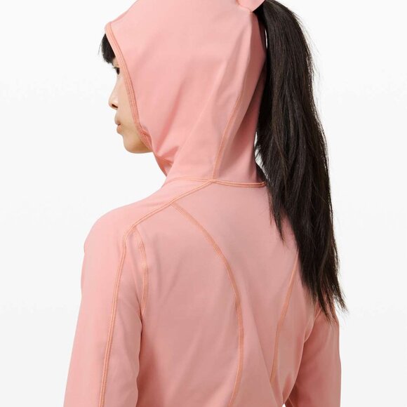 Lululemon Pink Pastel Break a Trail 1/2 Zip Hoodie Size 6 - Picture 5 of 10